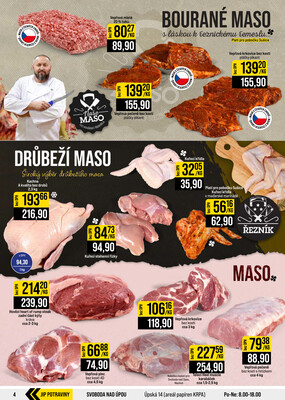 JIP Cash & Carry České Budějovice, Most, Náchod, Polička, Sušice a Svoboda nad Úpou od 26.8. do 1.9.2026