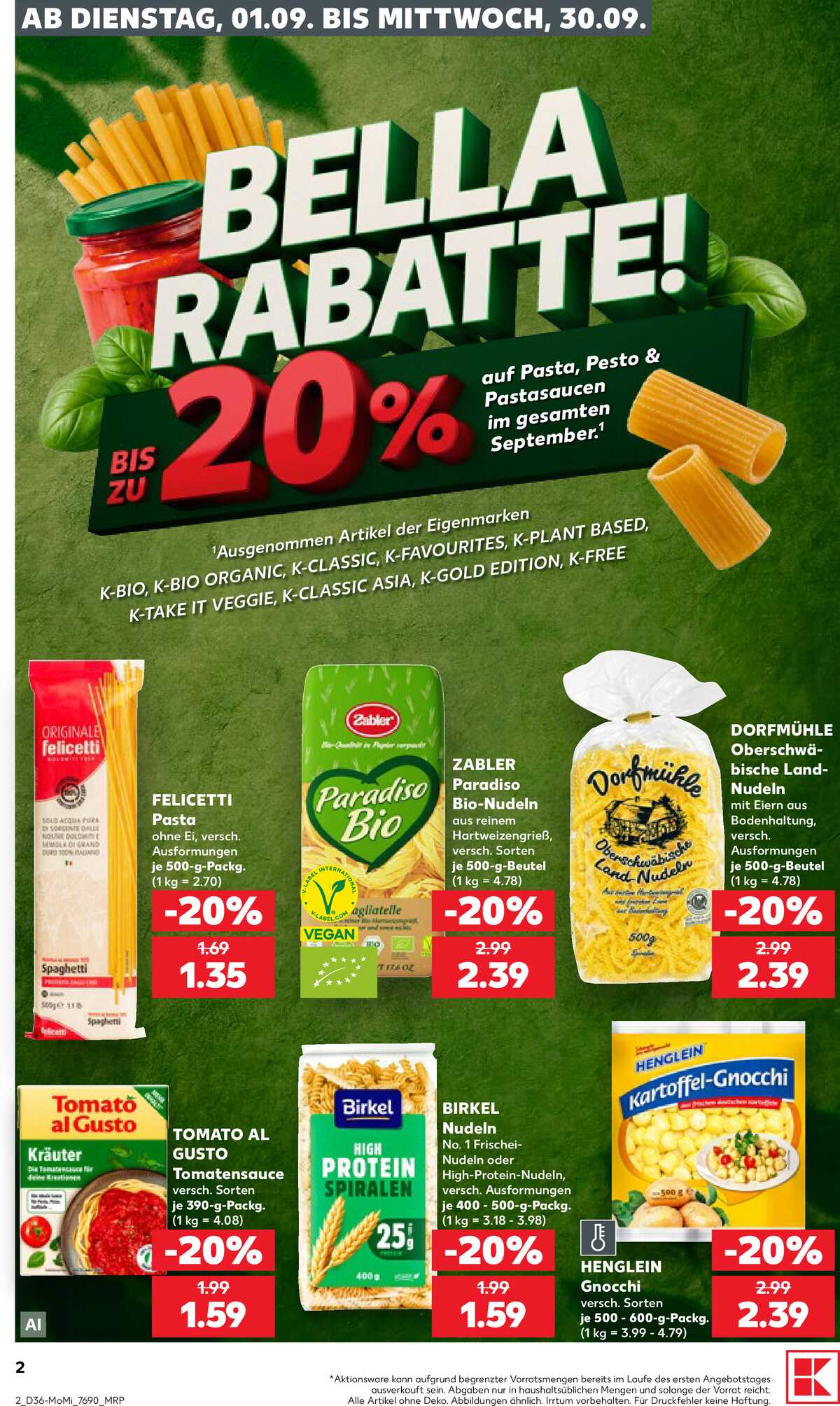 Leták Kaufland Německo 31.8.-2.9.2026 strana 2