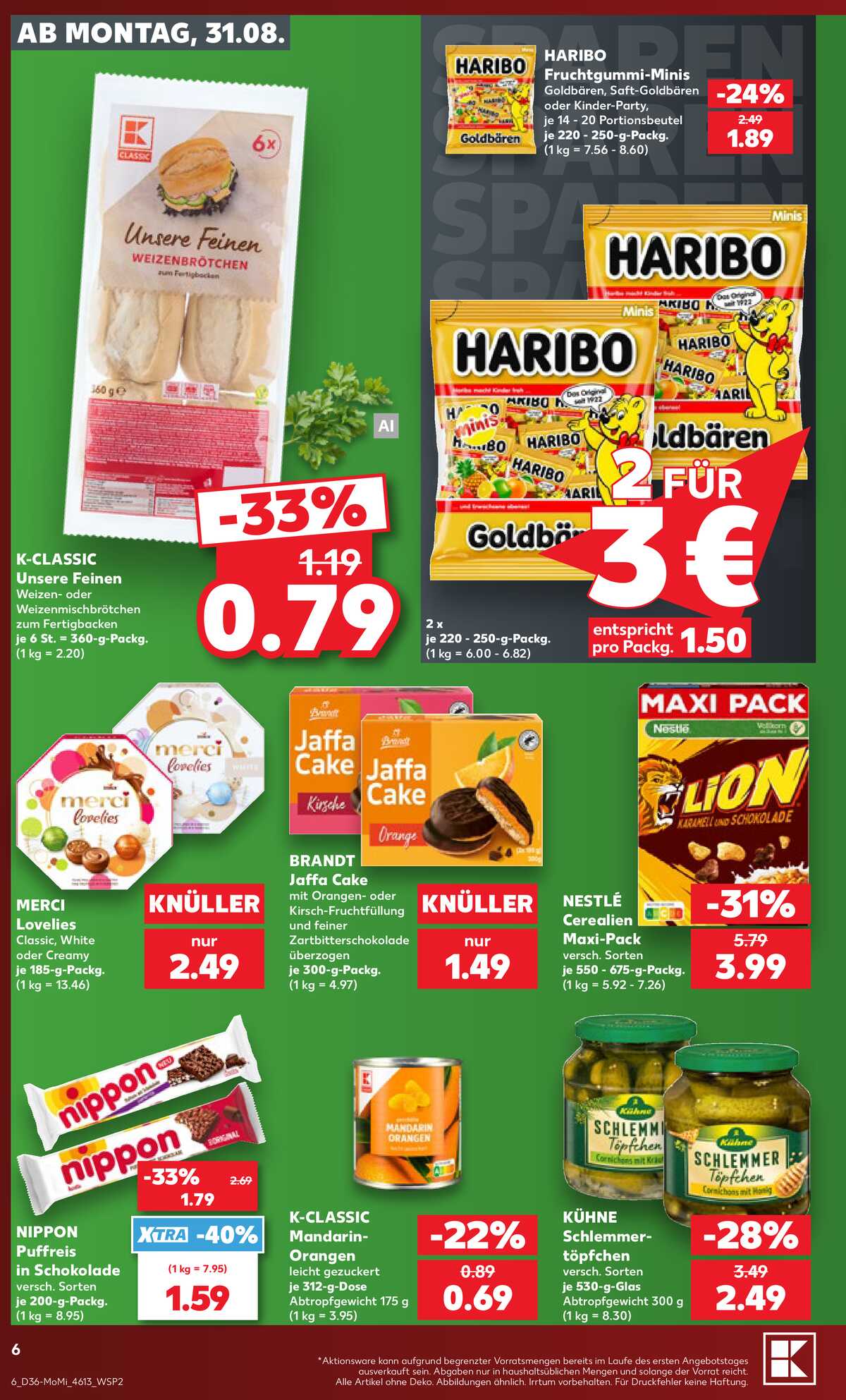 Leták Kaufland Německo 31.8.-2.9.2026 strana 6