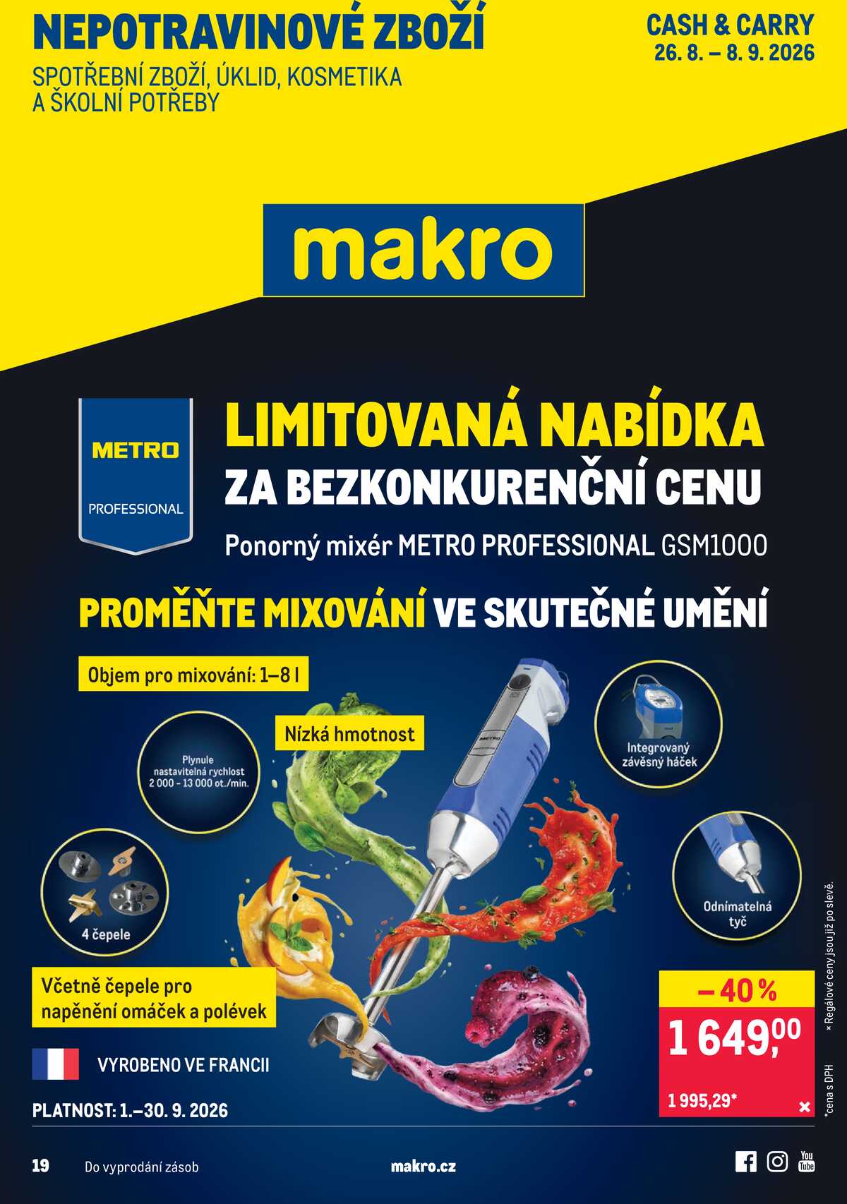 MAKRO Nepotravinové zboží do 8.9. strana 1
