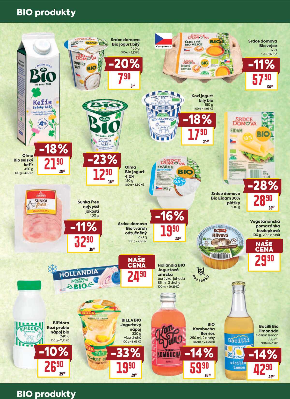 Billa katalog Bio od 2.9. do 29.9.2026 strana 4