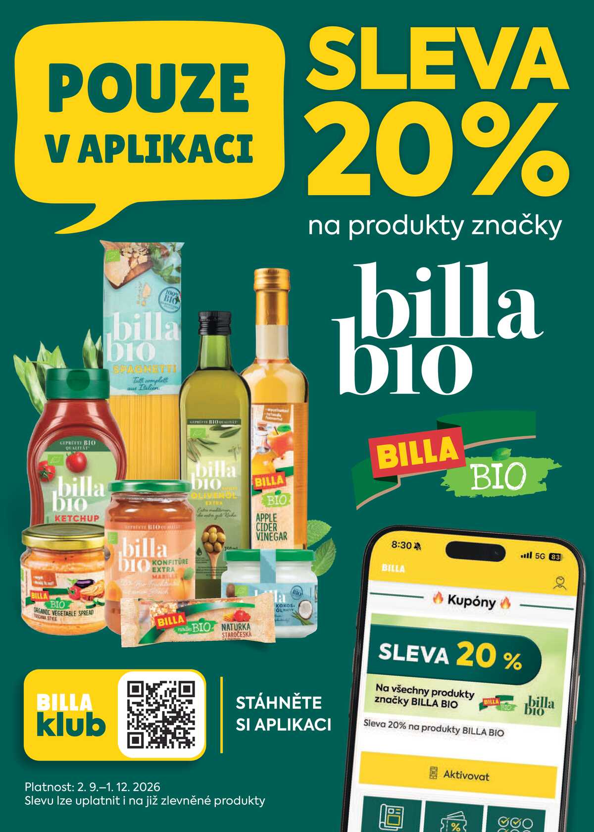 Billa katalog Bio od 2.9. do 29.9.2026 strana 6