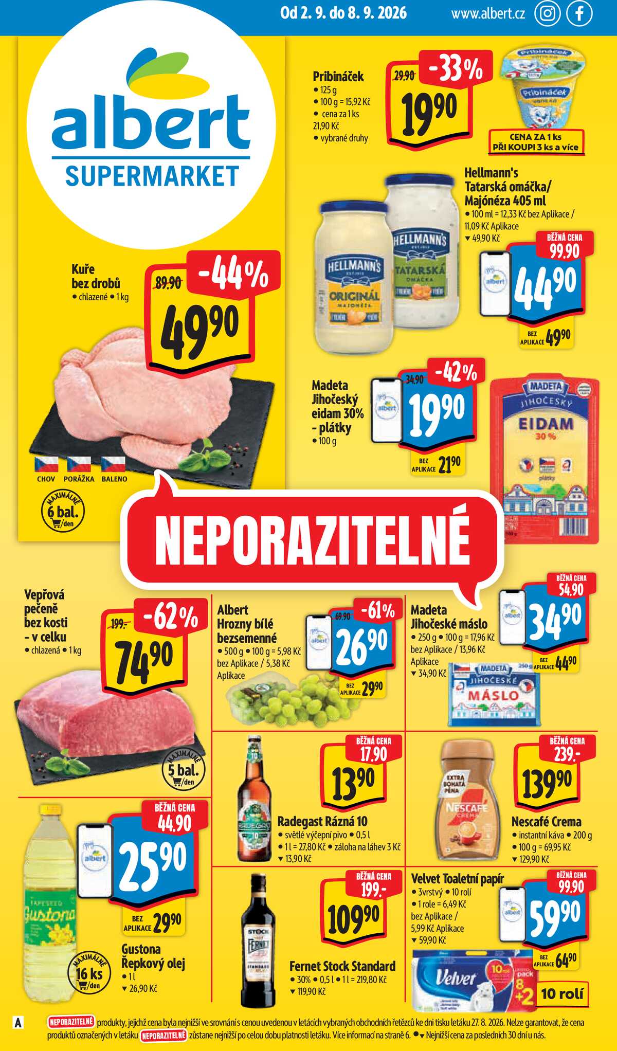 Albert Supermarket od 2.9. do 8.9.2026 strana 1
