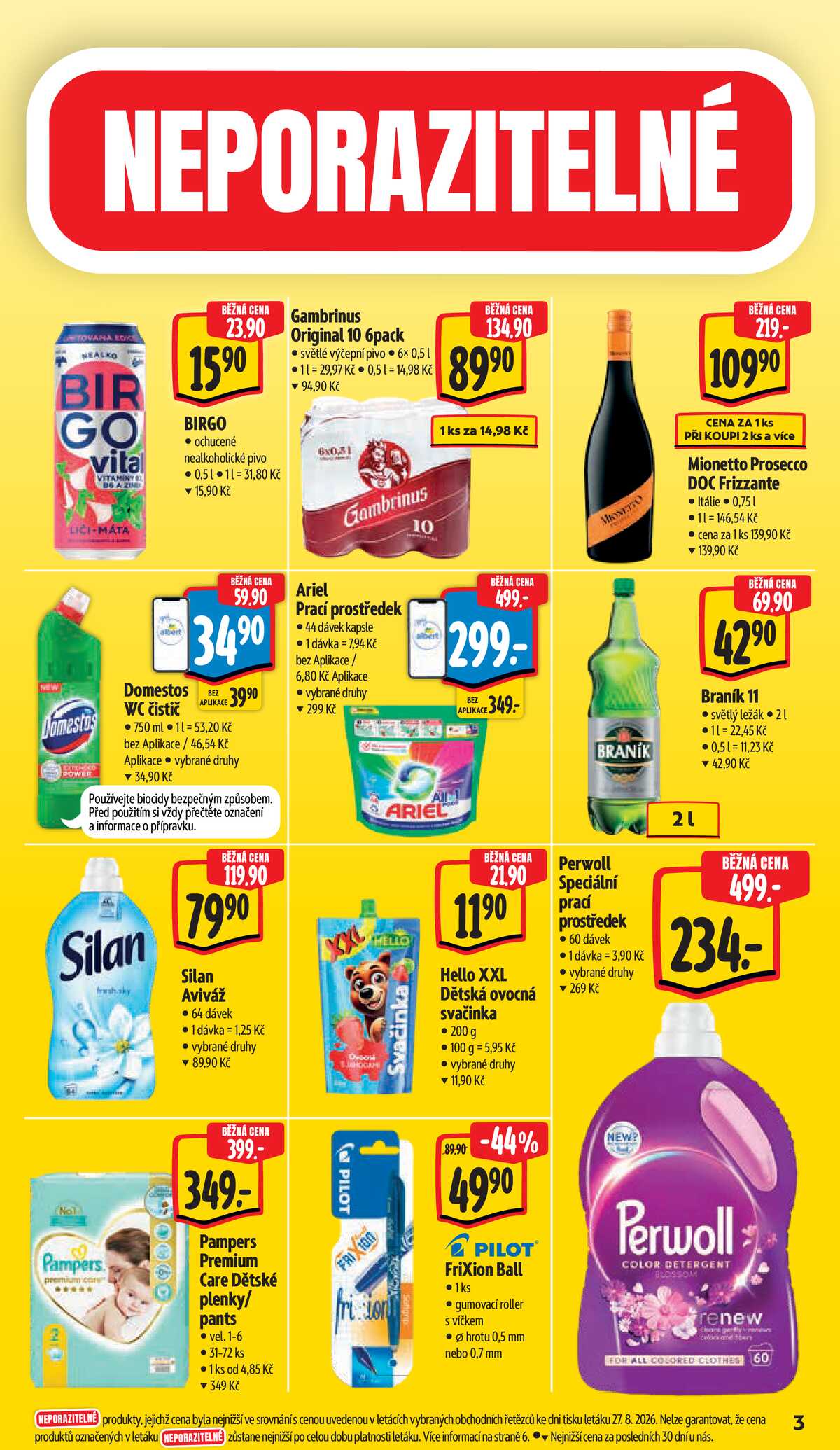 Albert Supermarket od 2.9. do 8.9.2026 strana 3