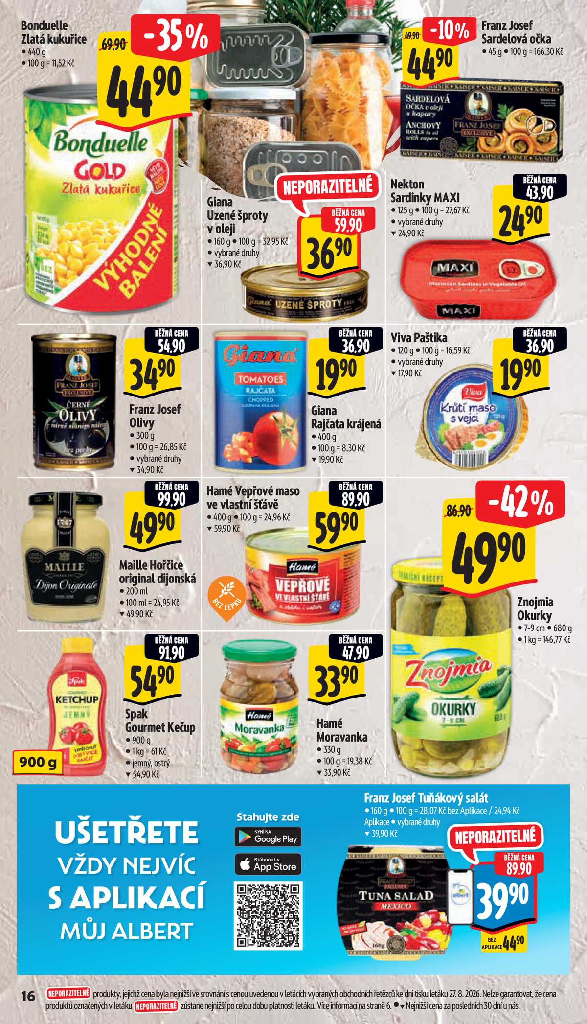 Albert Supermarket od 2.9. do 8.9.2026 strana 20