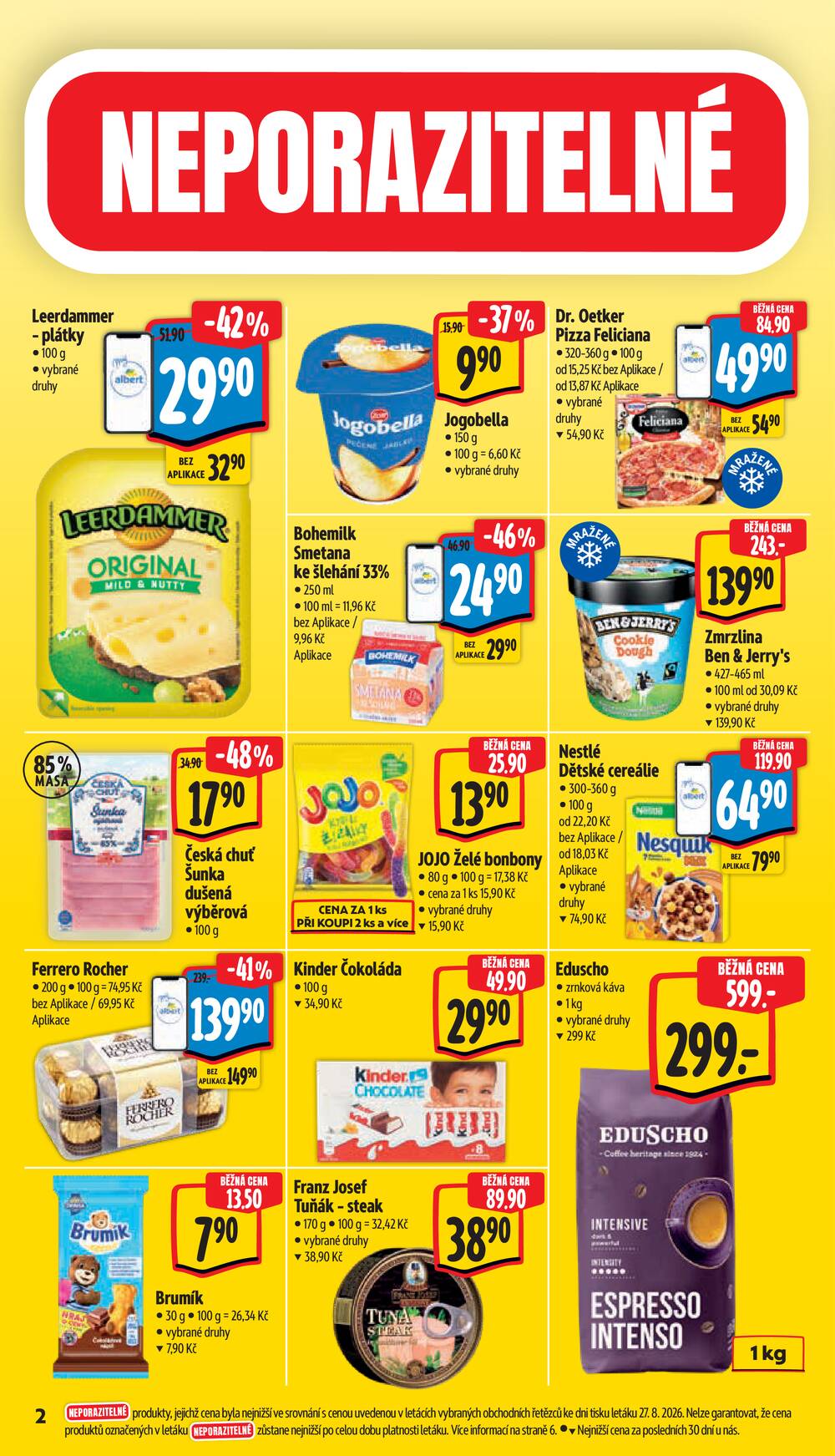 Leták Albert - Albert Supermarket od 2.9. do 8.9.2026 - strana 2 Leták Albert - Albert Supermarket od 2.9. do 8.9.2026 - strana 2