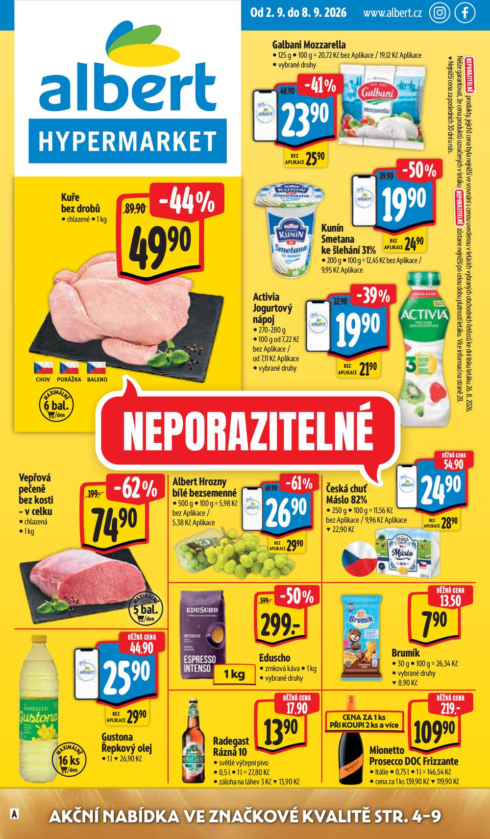 Leták Albert - Albert Hypermarket od 2.9. do 8.9.2026 - strana 1 Leták Albert - Albert Hypermarket od 2.9. do 8.9.2026 - strana 1