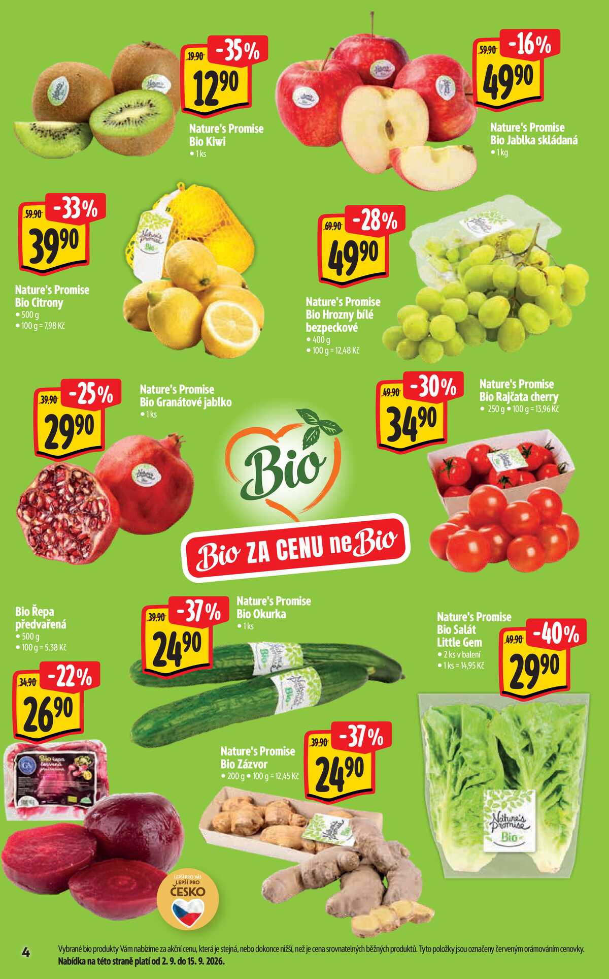 Albert  Hypermarket katalog Bio od 2.9. do 29.9.2026 strana 4
