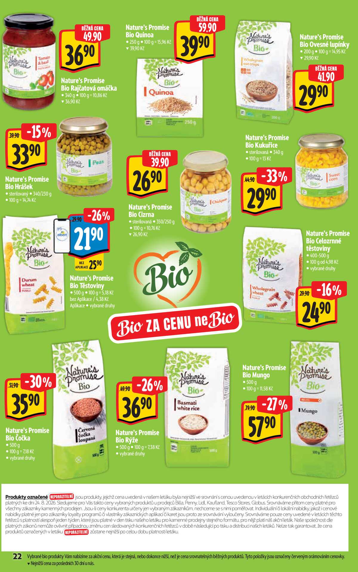 Albert  Hypermarket katalog Bio od 2.9. do 29.9.2026 strana 22