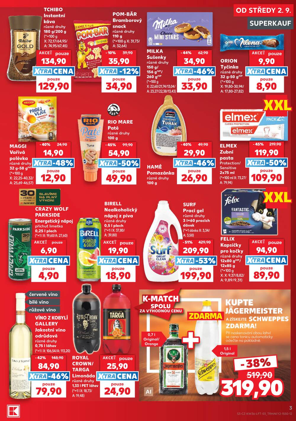 Kaufland 2.9. - 8.9. - Kaufland - Praha 12 (Modřany)