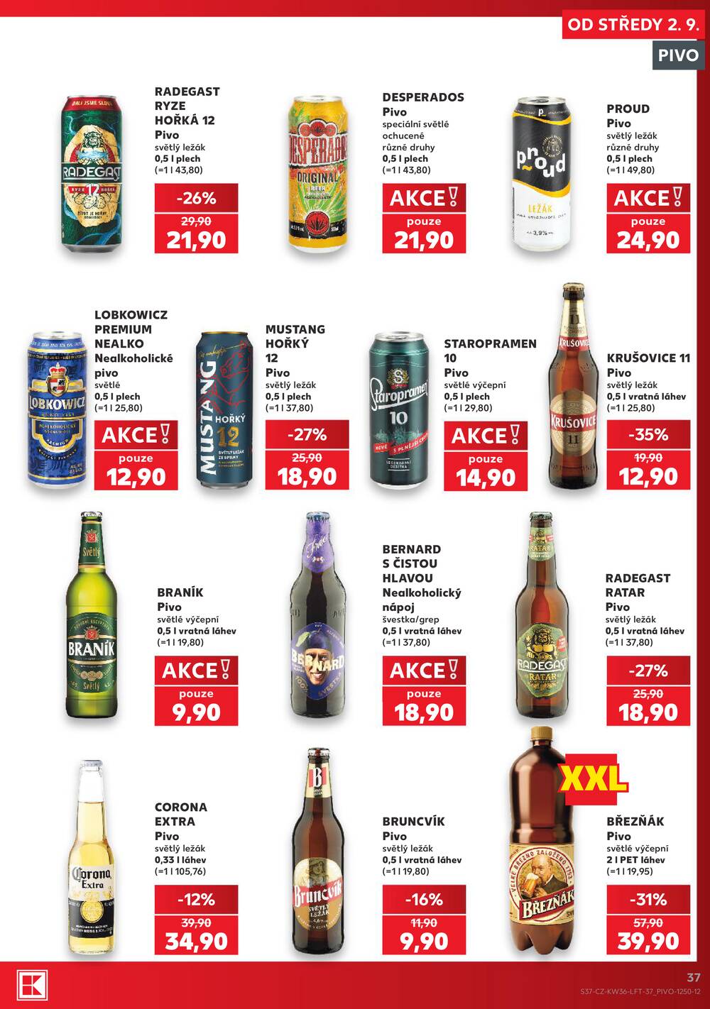 Leták Kaufland - Kaufland 2.9. - 8.9. - Kaufland - Náchod - strana 37
