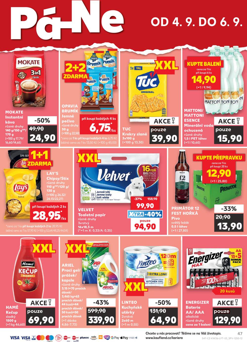 Leták Kaufland - Kaufland 2.9. - 8.9. - Kaufland - Teplice - strana 47
