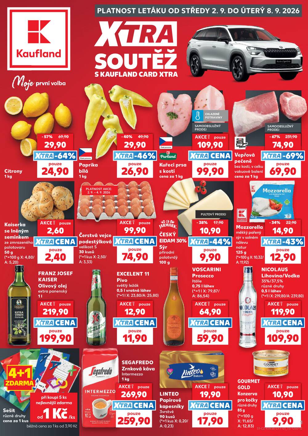 Leták Kaufland - Kaufland 2.9. - 8.9. - Kaufland Turnov Sobotecká - strana 1