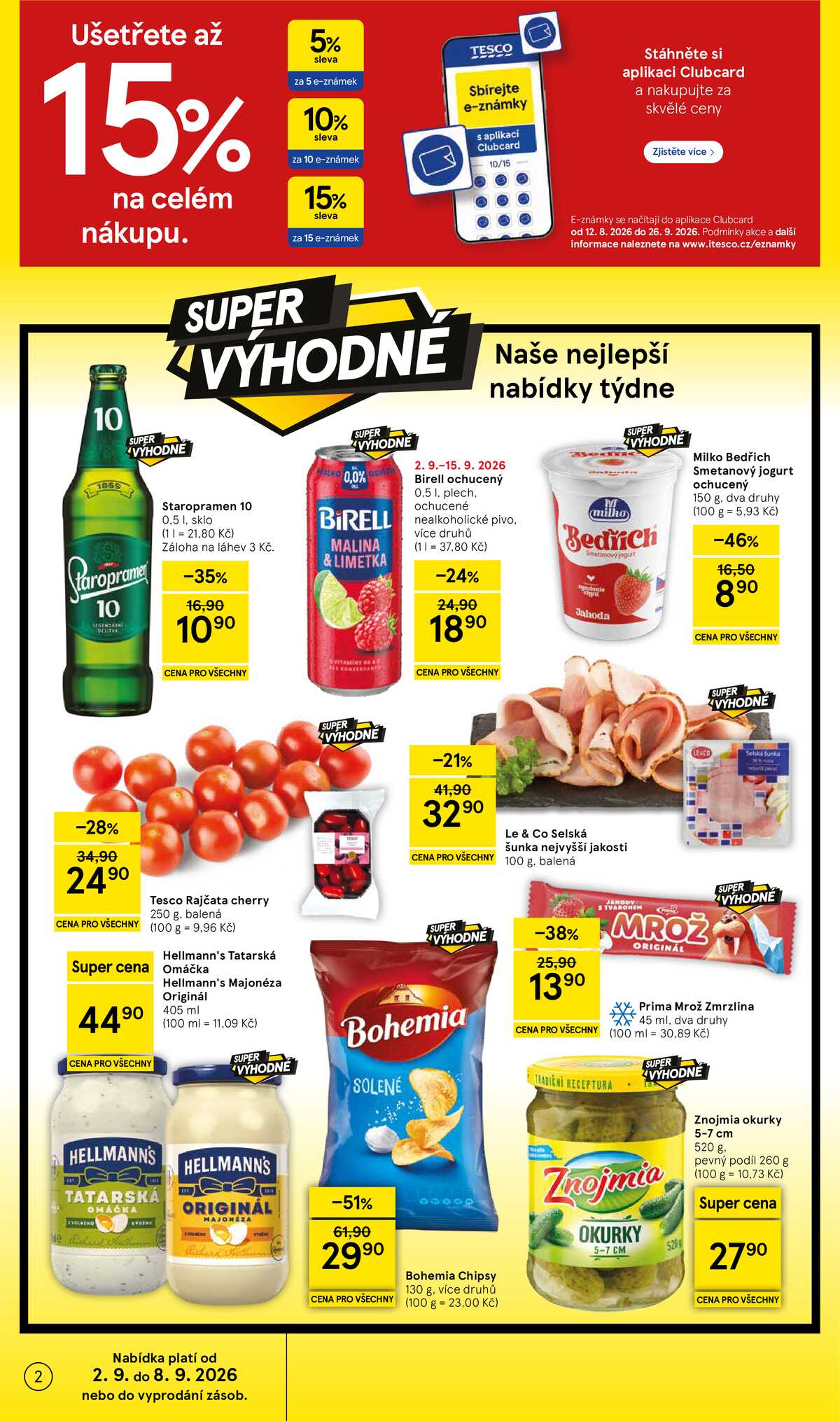 Tesco supermarkety od 2.9. do 8.9.2026 strana 2