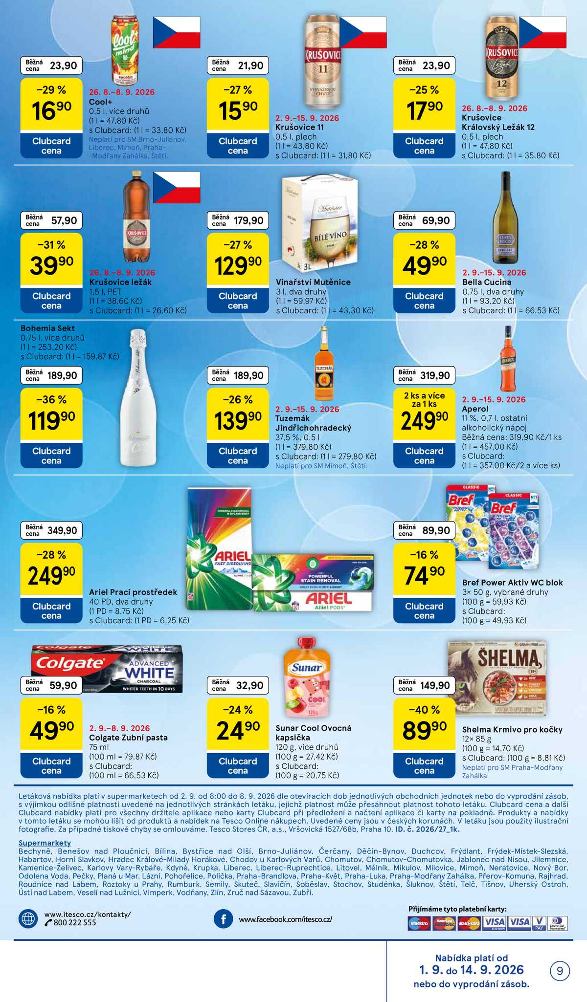 Tesco supermarkety od 2.9. do 8.9.2026 strana 9