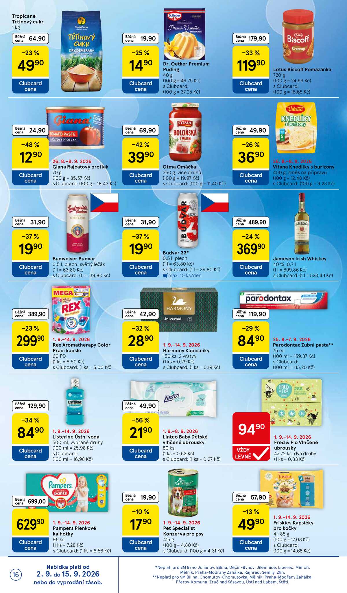 Tesco supermarkety od 2.9. do 8.9.2026 strana 16