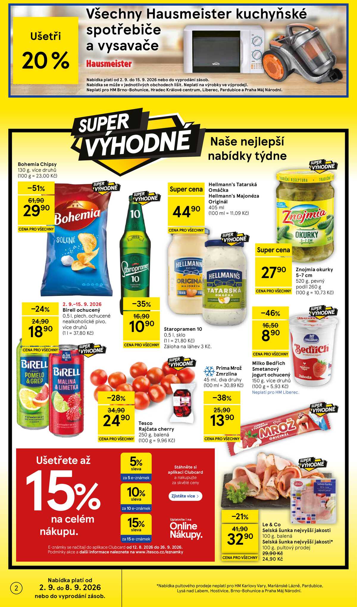 Tesco hypermarkety od 2.9. do 8.9.2026 strana 2