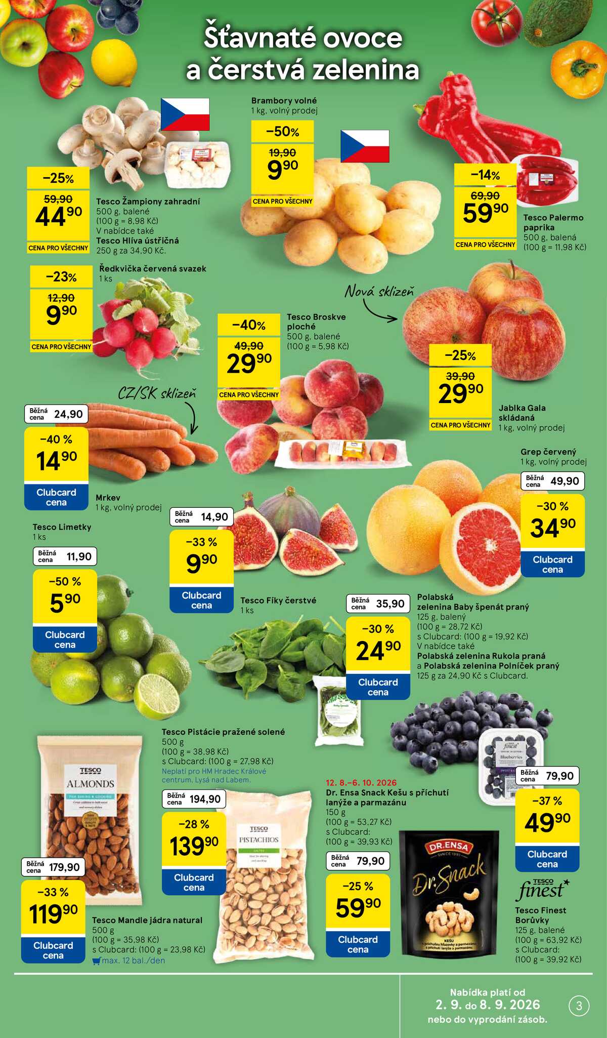 Tesco hypermarkety od 2.9. do 8.9.2026 strana 3