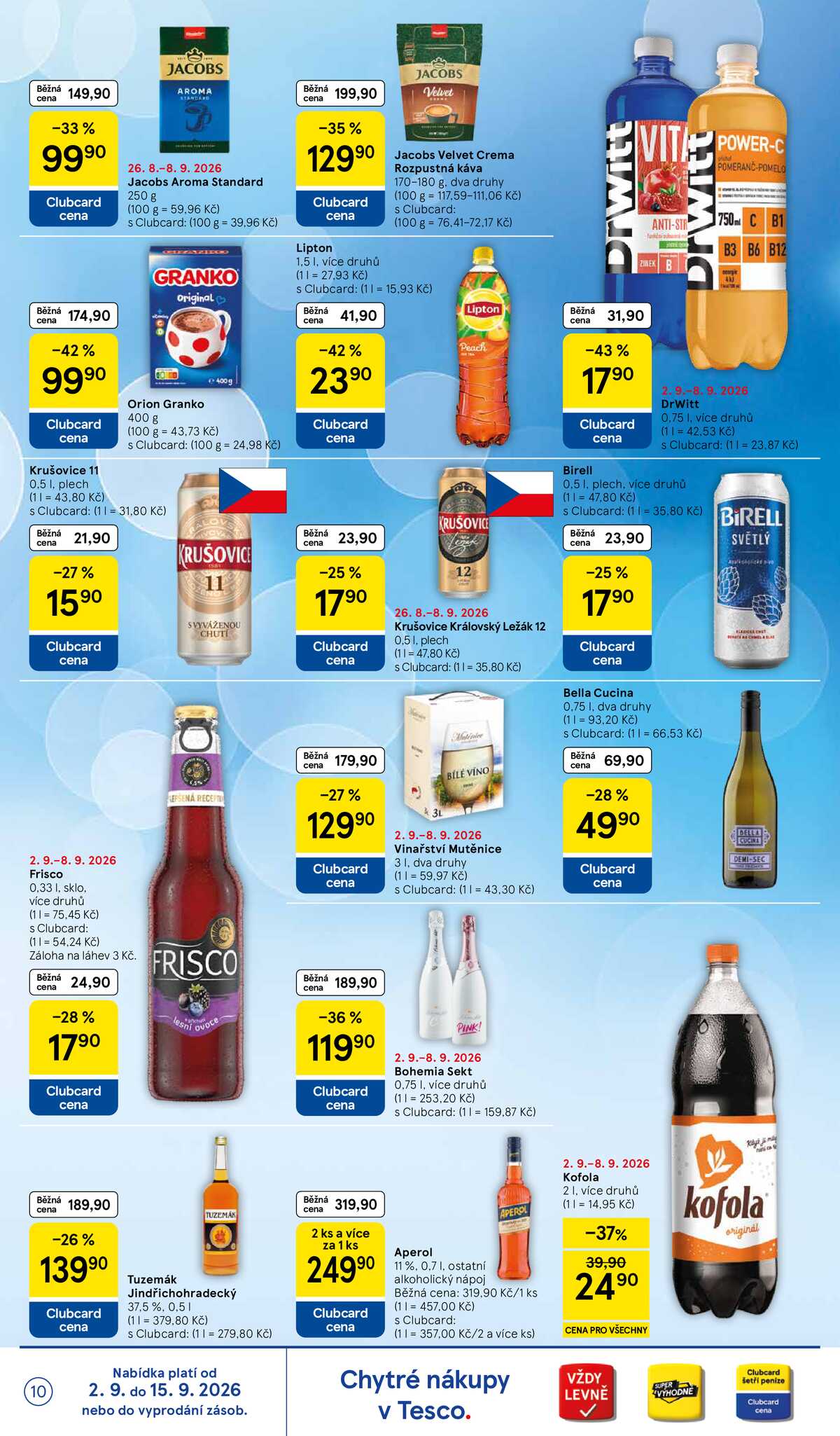 Tesco hypermarkety od 2.9. do 8.9.2026 strana 10