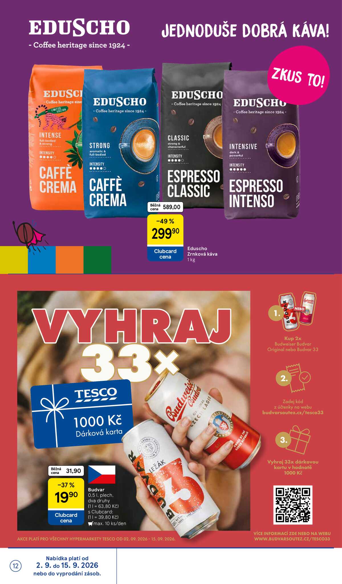 Tesco hypermarkety od 2.9. do 8.9.2026 strana 12