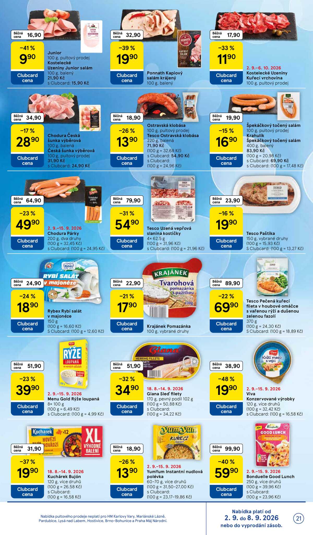 Tesco hypermarkety od 2.9. do 8.9.2026 strana 21