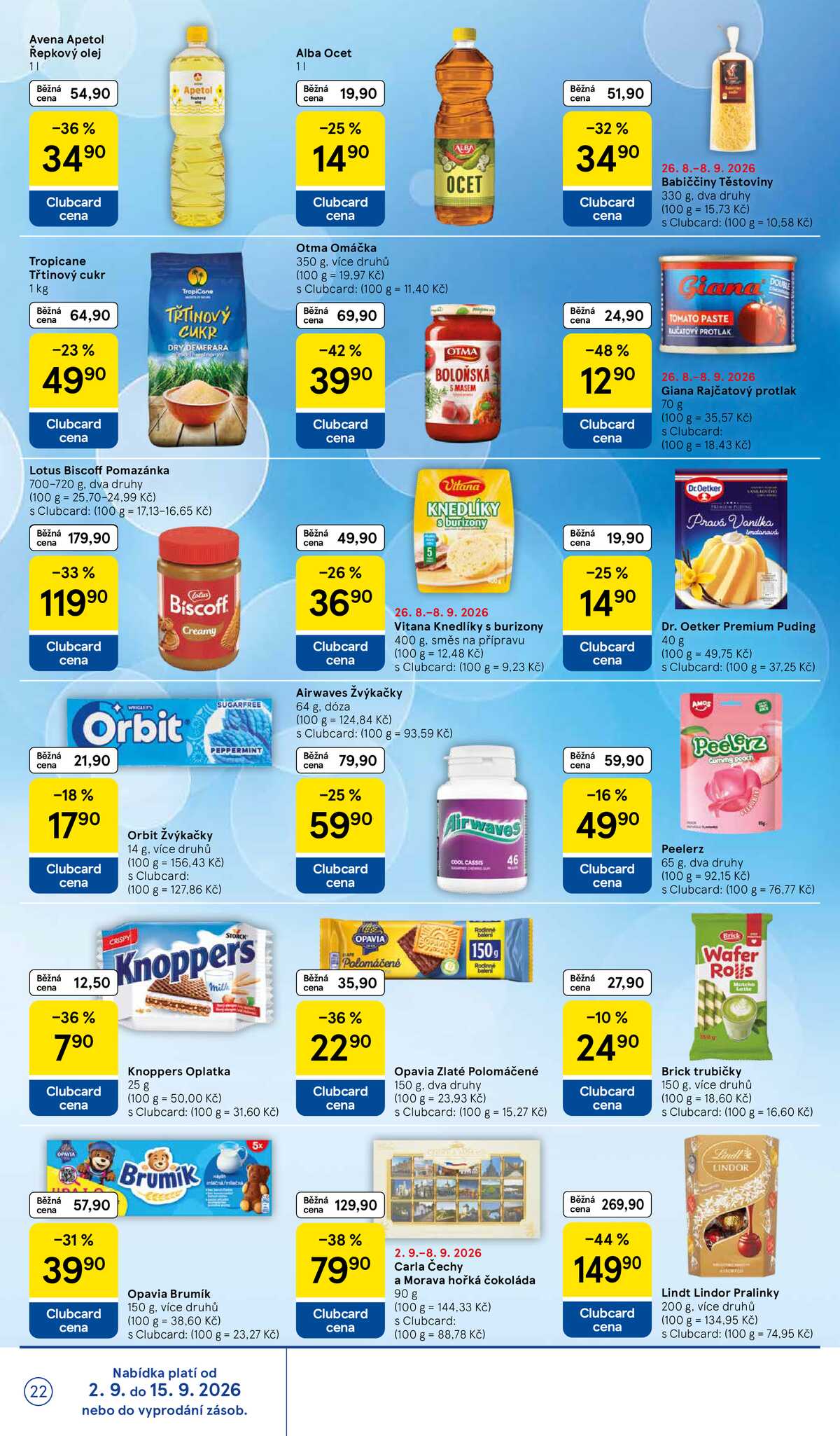 Tesco hypermarkety od 2.9. do 8.9.2026 strana 22