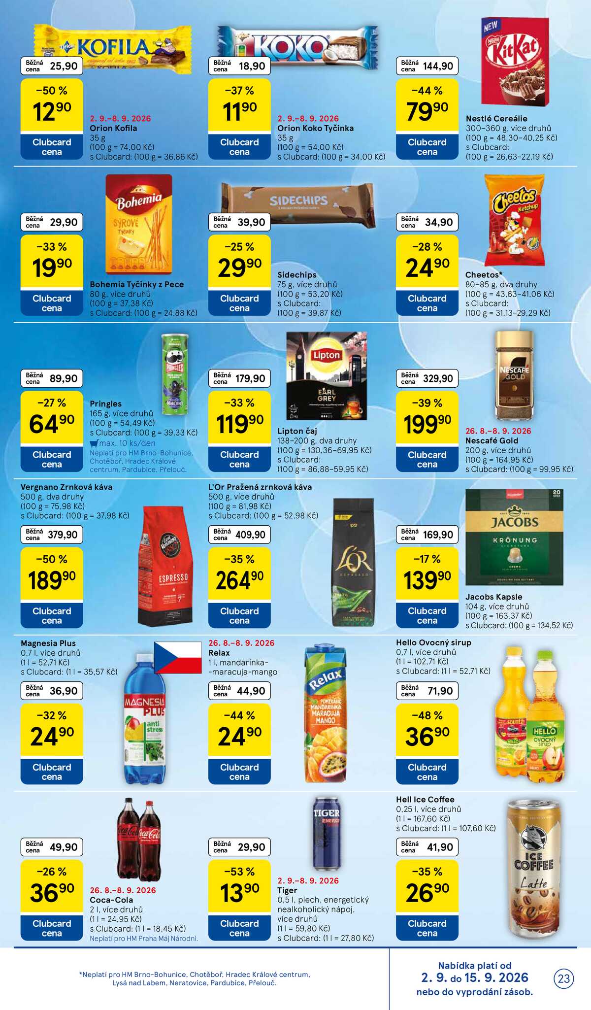 Tesco hypermarkety od 2.9. do 8.9.2026 strana 23