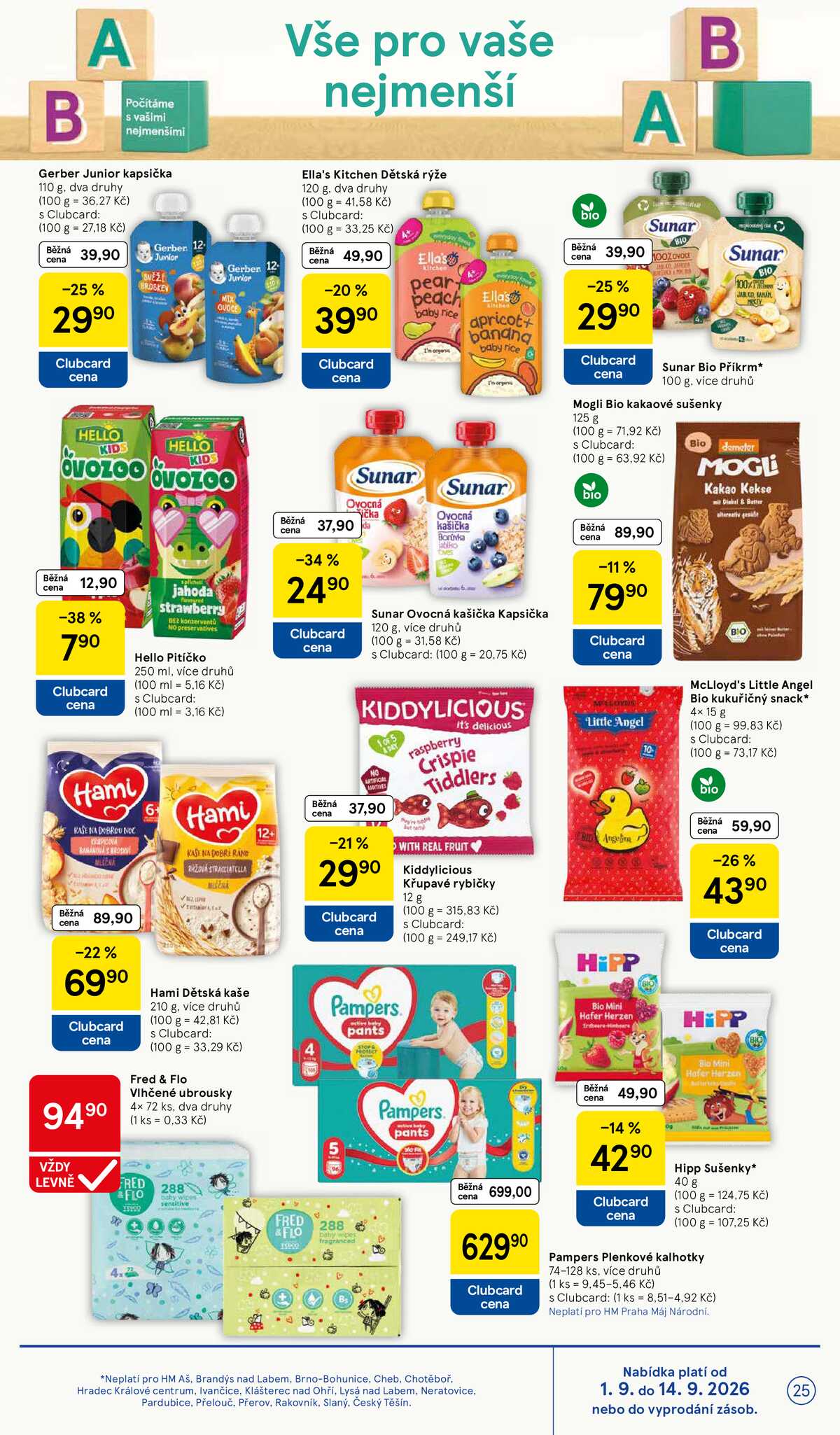 Tesco hypermarkety od 2.9. do 8.9.2026 strana 25