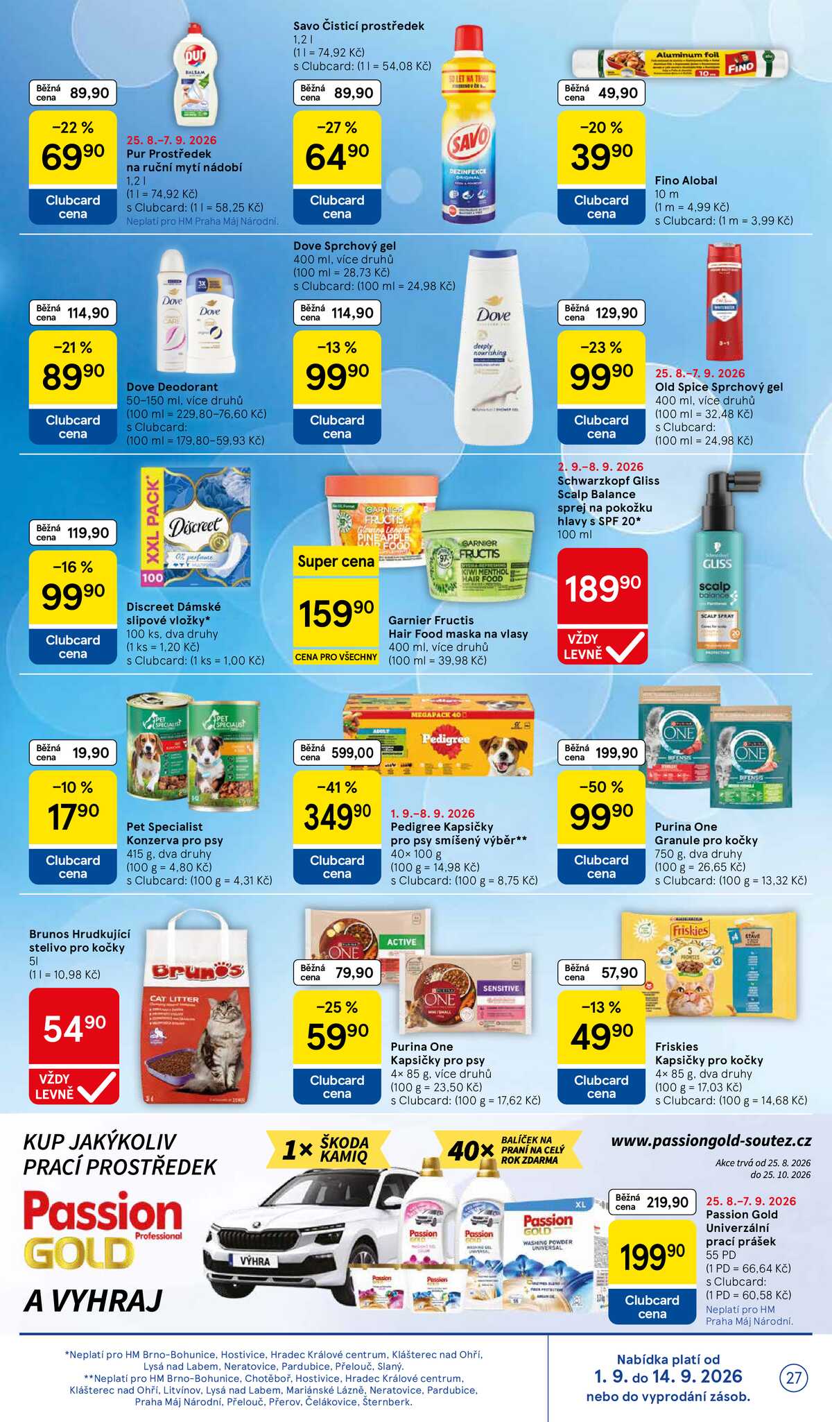 Tesco hypermarkety od 2.9. do 8.9.2026 strana 27