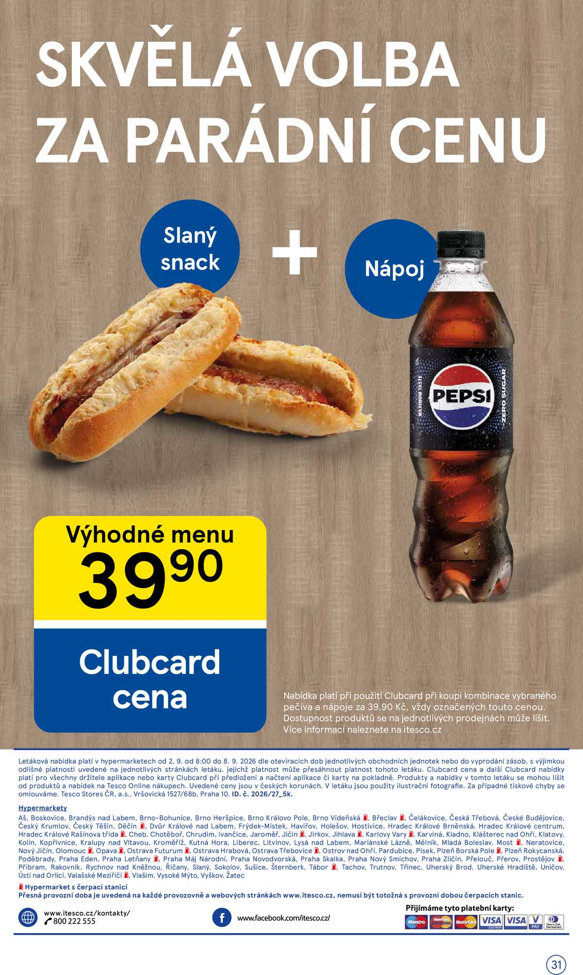 Tesco hypermarkety od 2.9. do 8.9.2026 strana 31