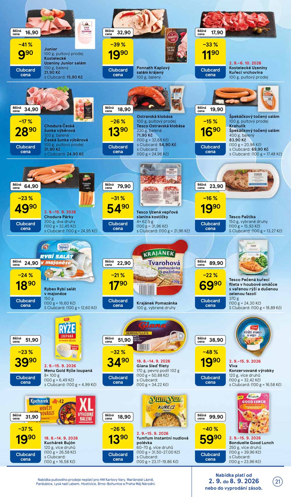 Leták Tesco - Tesco hypermarkety od 2.9. do 8.9.2026 - strana 21