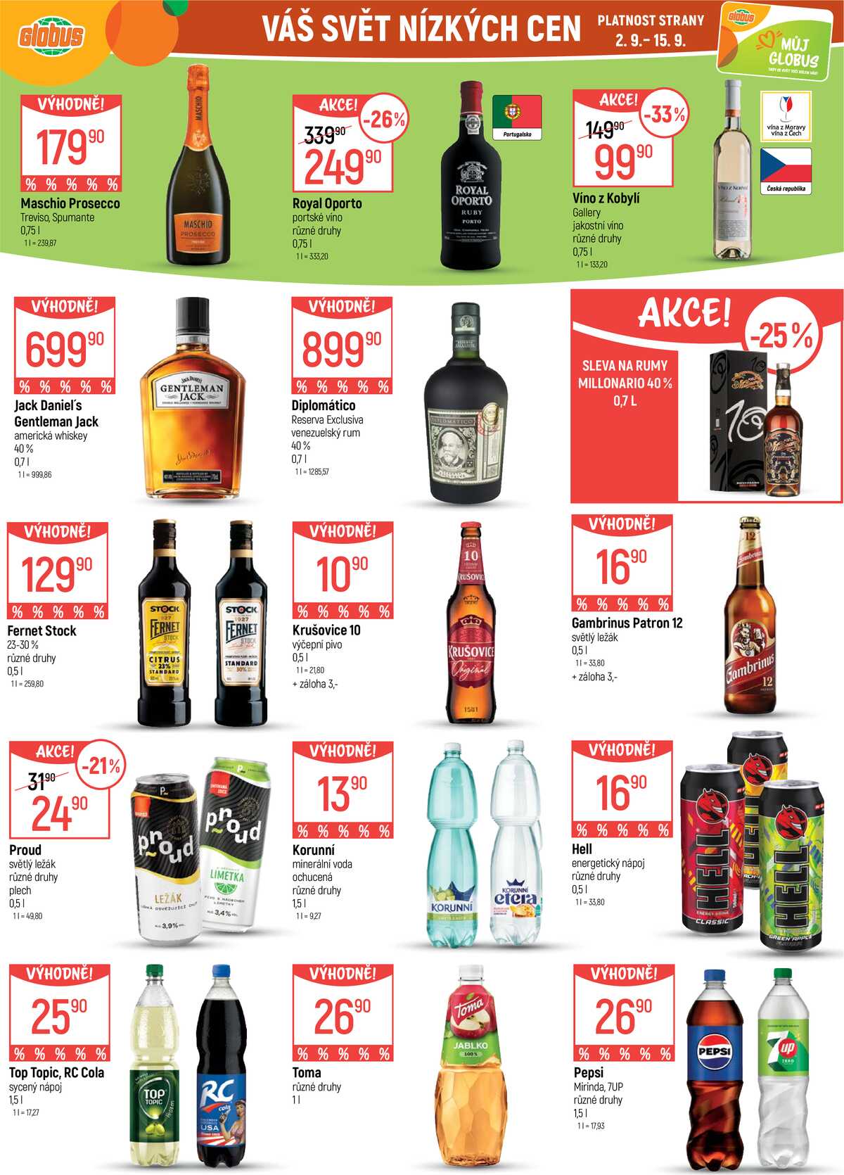Akční leták Globus 2.9. - 8.9.2026 - Globus Praha - Zličín strana 6