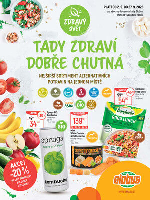 Akční leták Globus 2.9. - 27.9.2026 - Globus České Budějovice