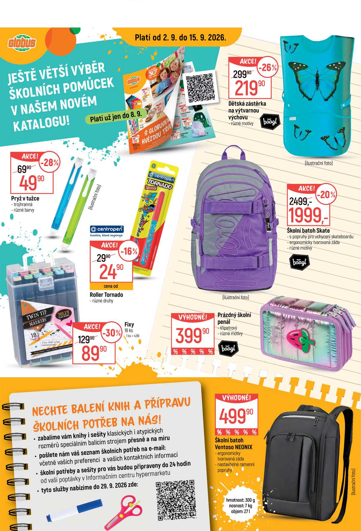 Akční leták Globus 2.9. - 15.9.2026 - Globus Chotíkov u Plzně strana 1