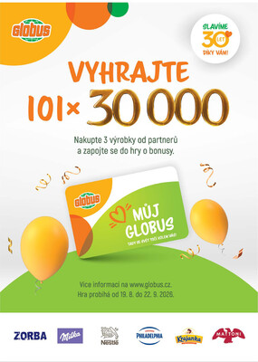 Akční leták Globus 2.9. - 8.9.2026 - Globus Chotíkov u Plzně