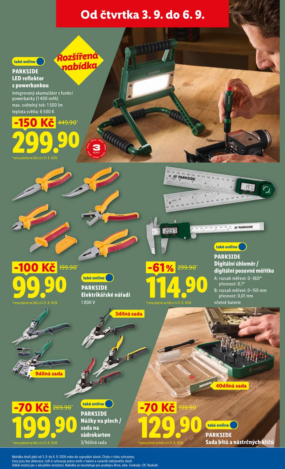 Lidl Čtvrtek od 3.9. do 6.9.2026