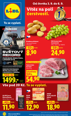 Lidl Čtvrtek od 3.9. do 6.9.2026