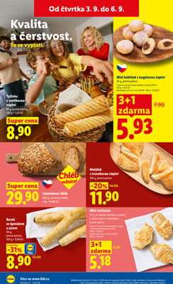 Lidl Čtvrtek od 3.9. do 6.9.2026