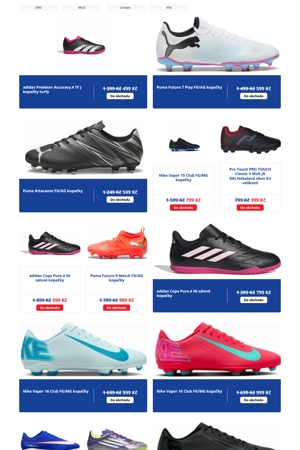 Intersport Kopačky a míče - 29. 8. 2026