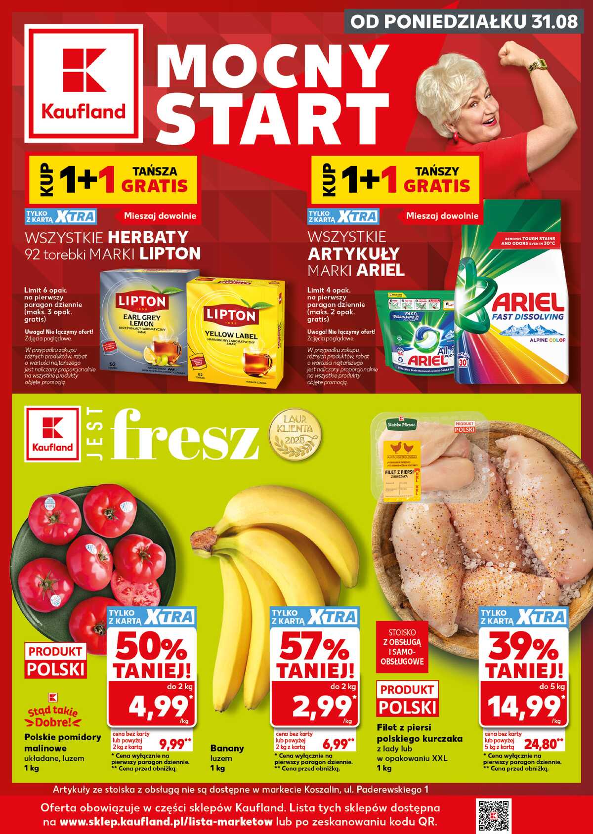 Leták Kaufland Polsko 31.8.-2.9.2026 - Silný start strana 1