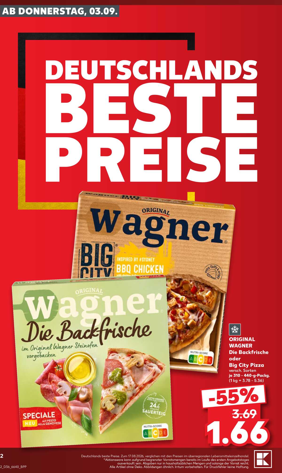 Leták Kaufland Německo 3.9.-9.9.2026 strana 2