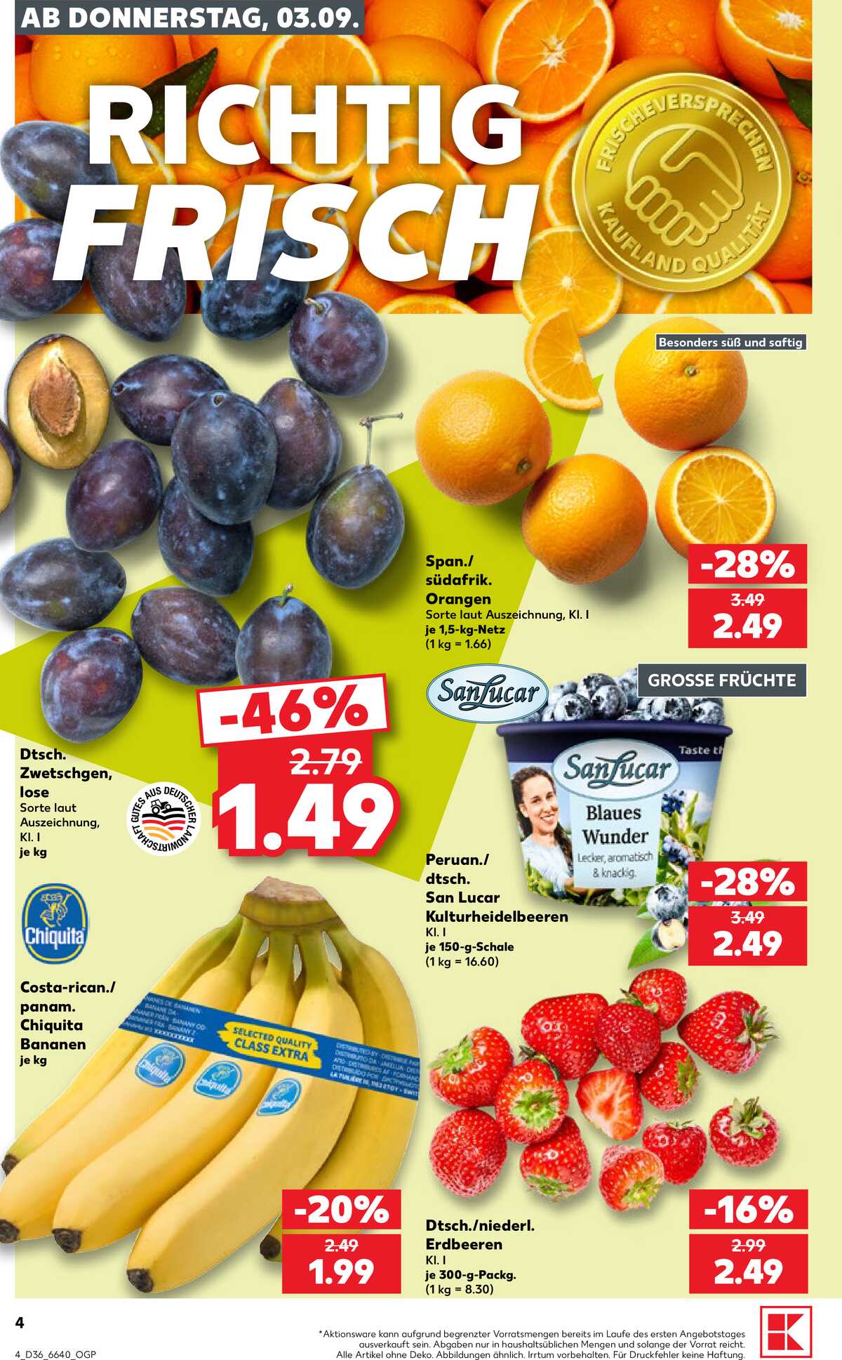 Leták Kaufland Německo 3.9.-9.9.2026 strana 4