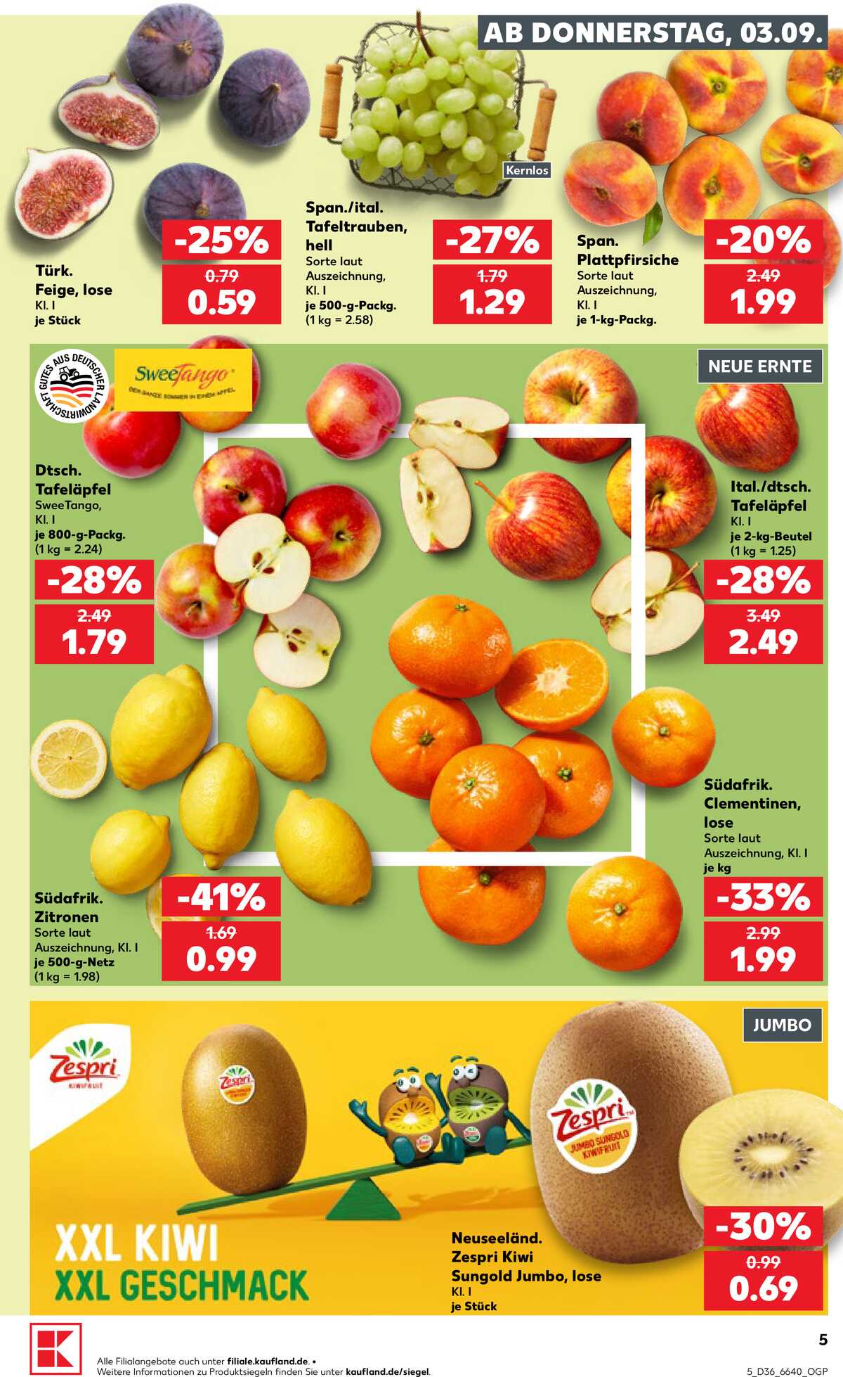 Leták Kaufland Německo 3.9.-9.9.2026 strana 5