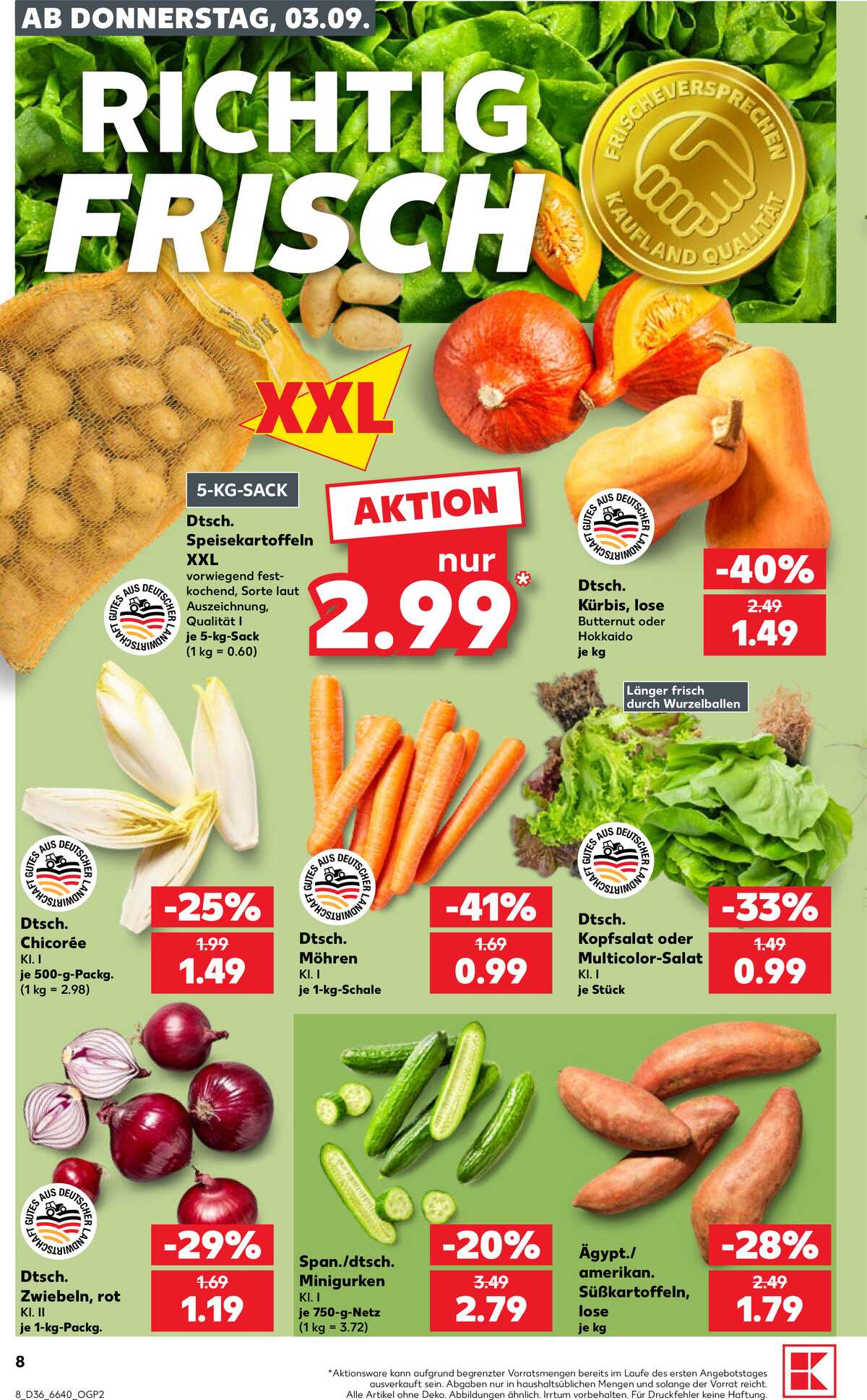 Leták Kaufland Německo 3.9.-9.9.2026 strana 8