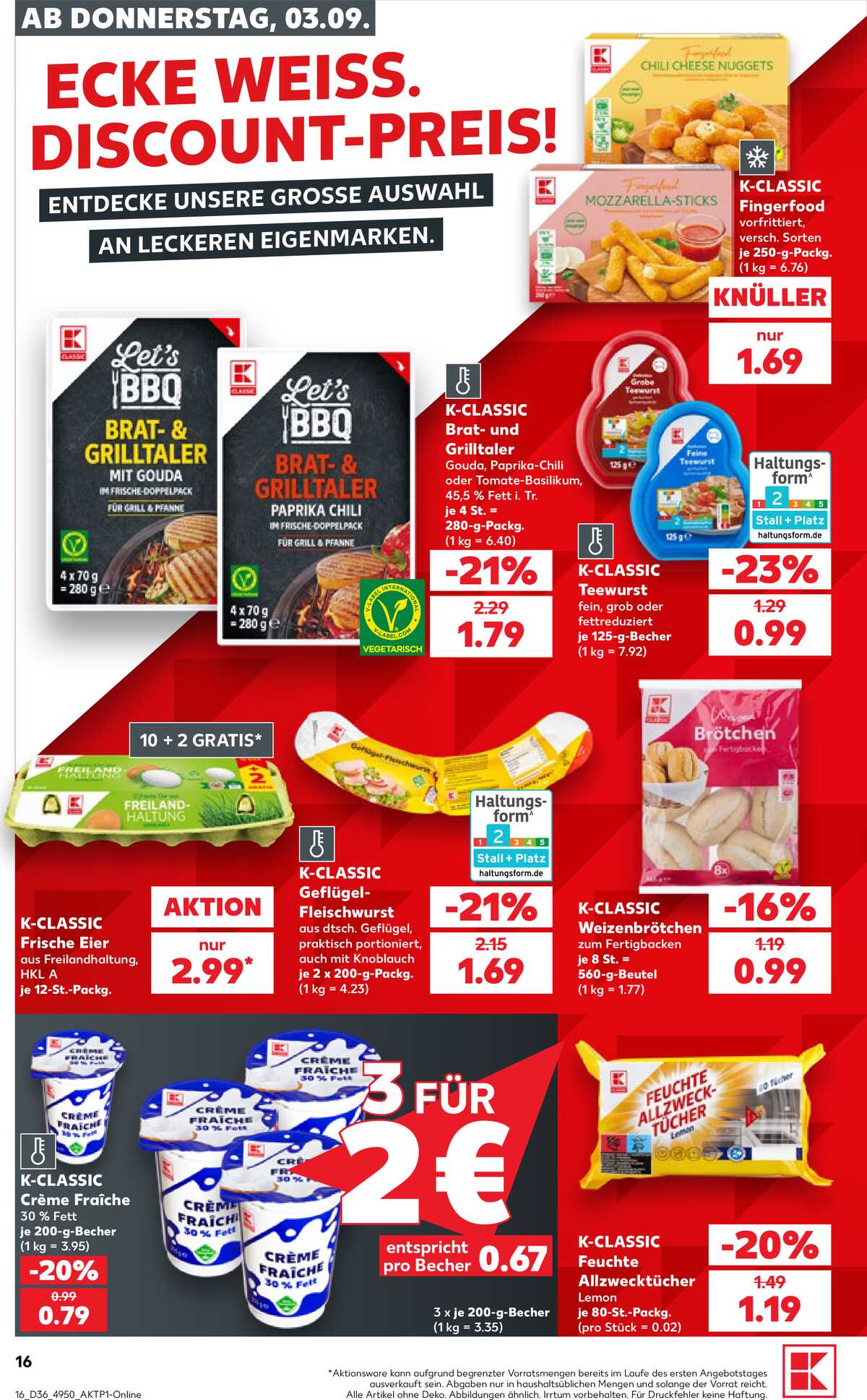 Leták Kaufland Německo 3.9.-9.9.2026 strana 16