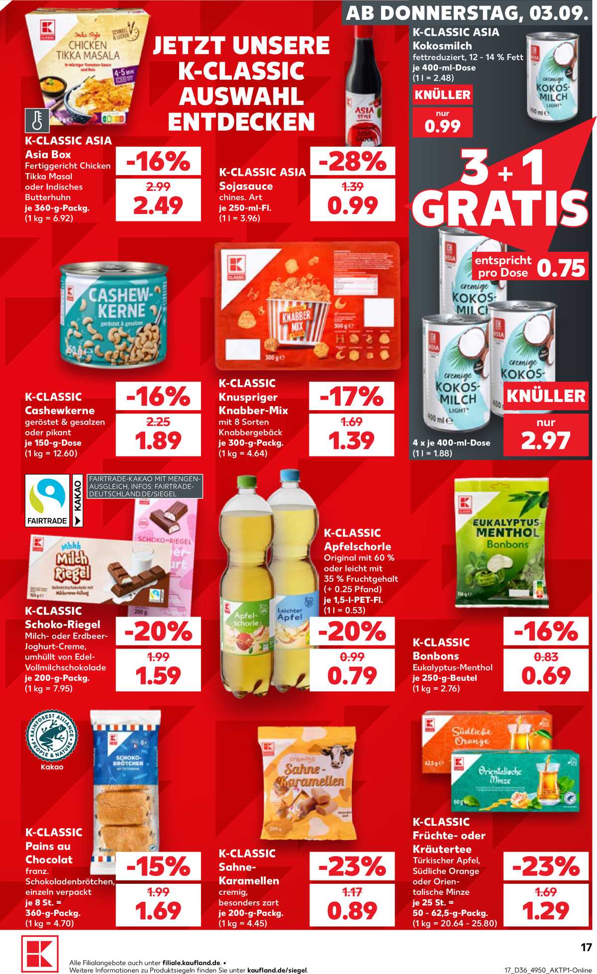 Leták Kaufland Německo 3.9.-9.9.2026 strana 17