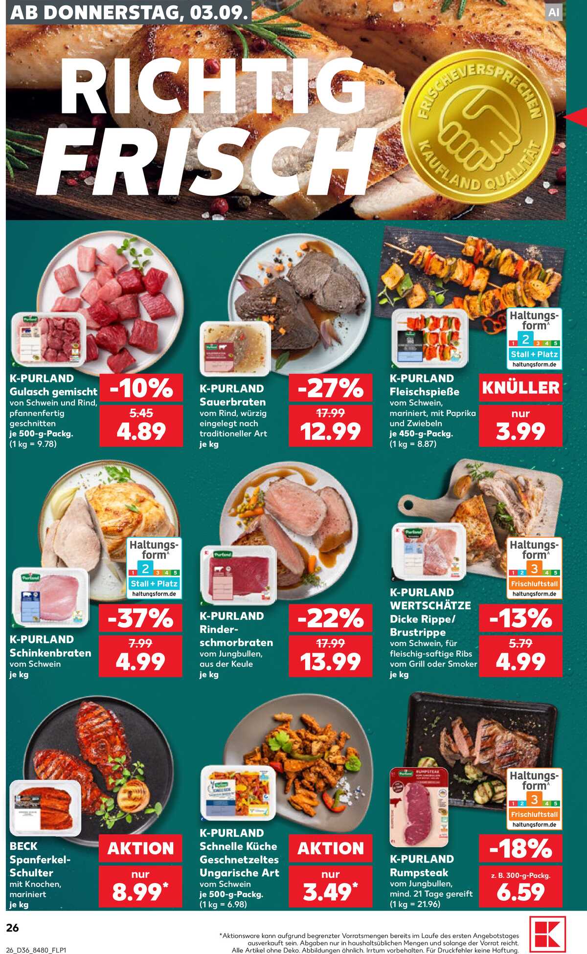 Leták Kaufland Německo 3.9.-9.9.2026 strana 26