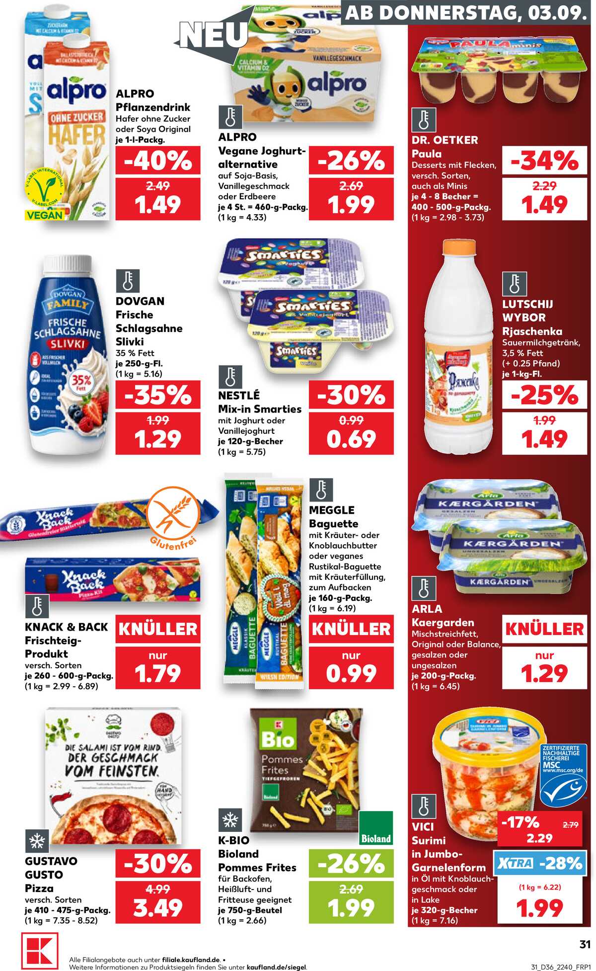 Leták Kaufland Německo 3.9.-9.9.2026 strana 31