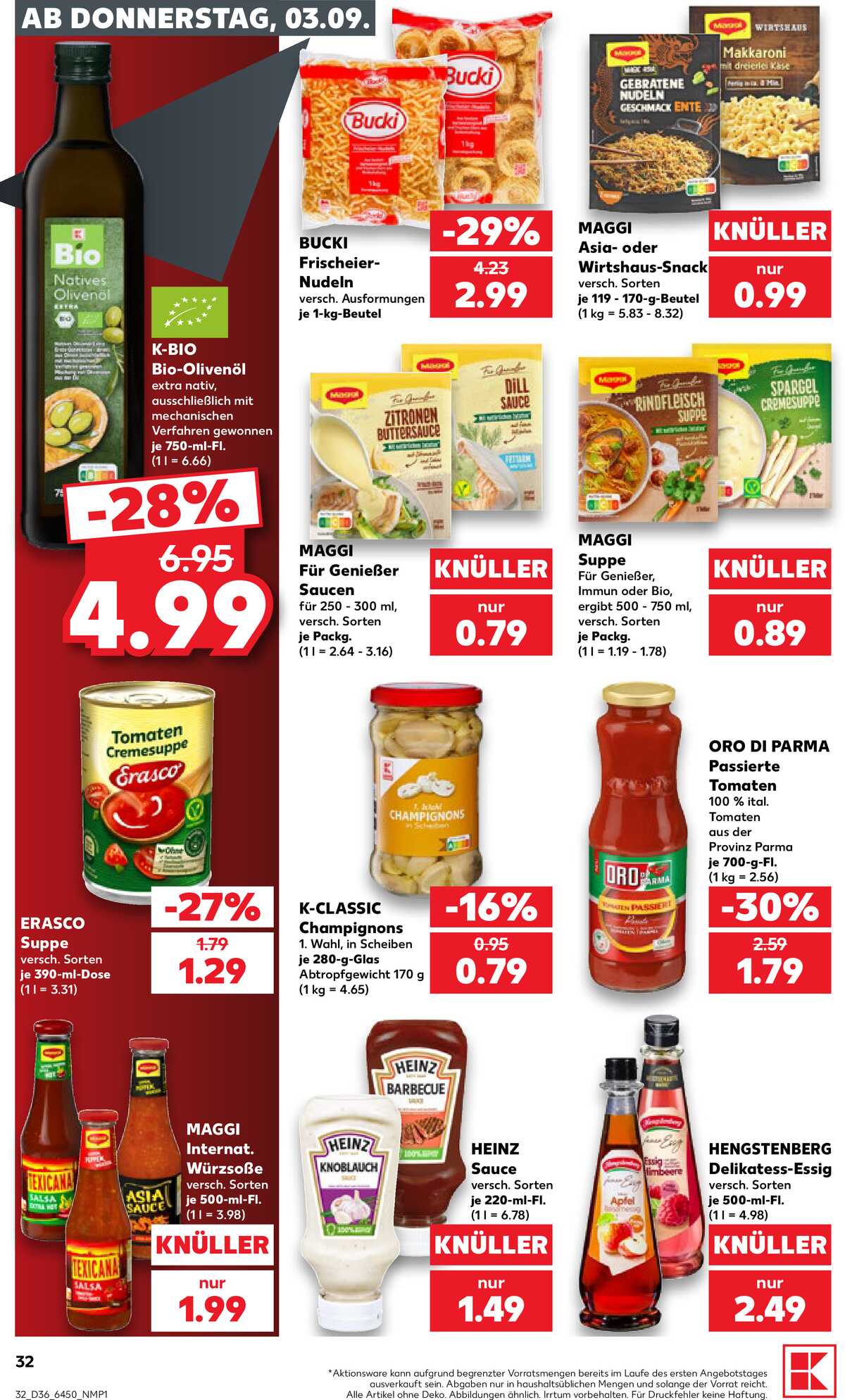 Leták Kaufland Německo 3.9.-9.9.2026 strana 32