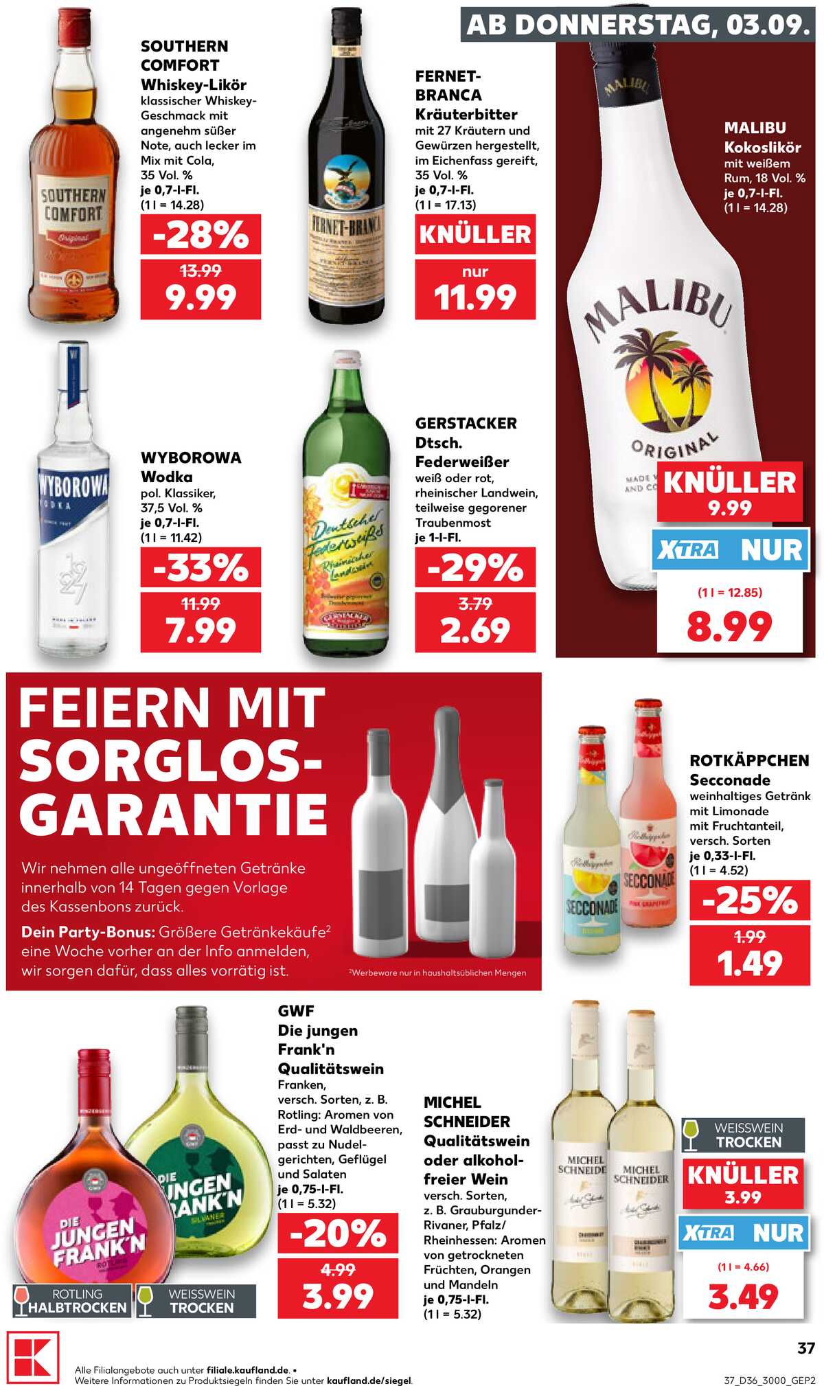 Leták Kaufland Německo 3.9.-9.9.2026 strana 37